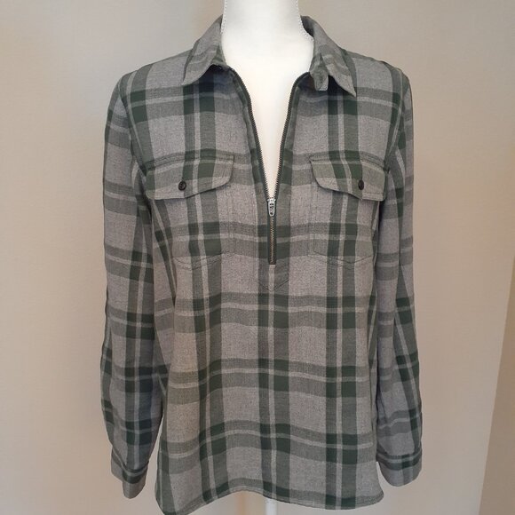 Madewell Pop-Over Flannel Top - Picture 8 of 16